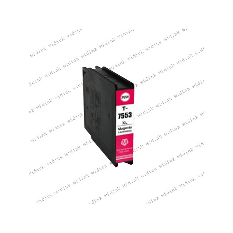 Cartouche compatible Epson T7563/T7553 (C13T756340/C13T755340) - Magenta - 4 000 pages