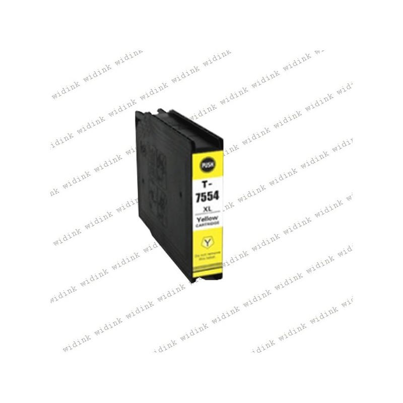 Cartouche compatible Epson T7564/T7554 (C13T756440/C13T755440) - Jaune - 4 000 pages