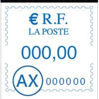 POSTBASE MINI - COMPATIBLE FRANCOTYP POSTALIA - 580053303600 - ENCRE BLEUE - (TYPE AX)