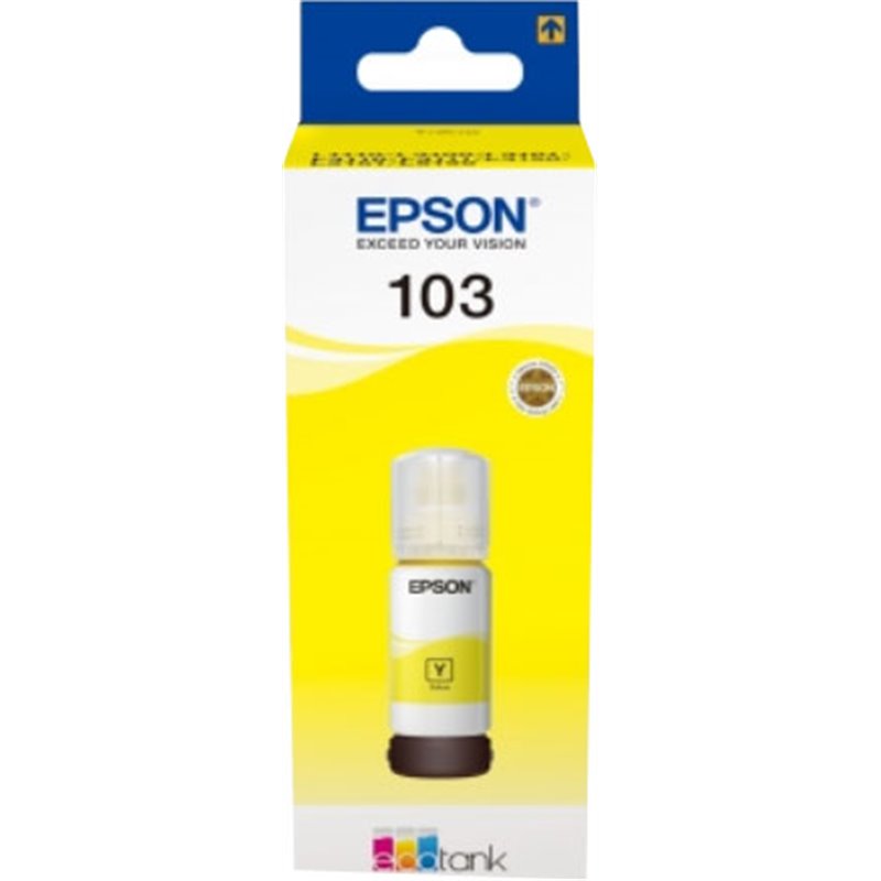 Epson 103 Jaune - Bouteille d'encre d'origine C13T00S44A10