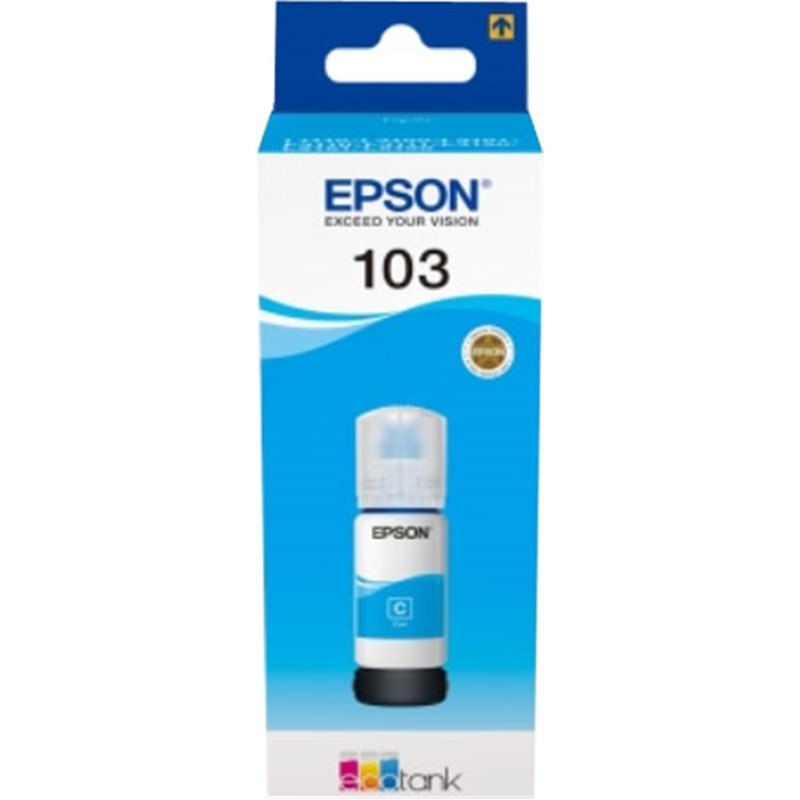 Epson 103 Cyan - Bouteille d'encre d'origine C13T00S24A10