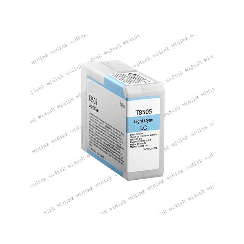 Cartouche compatible Epson T8505 (C13T850500)- Light Cyan - 80ml