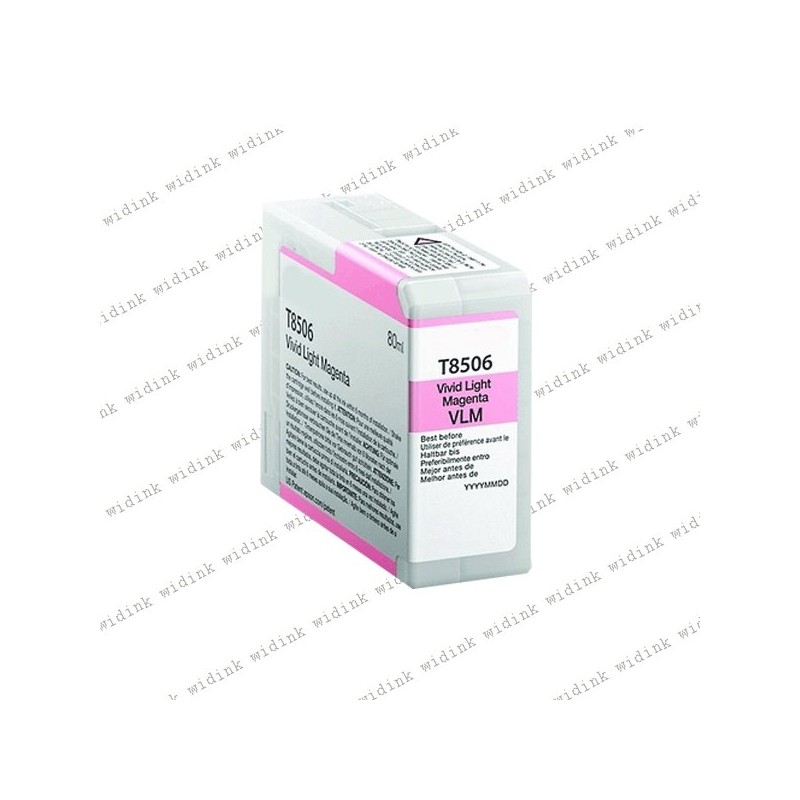 Cartouche compatible Epson T8506 (C13T850600)- Light Magenta - 80ml