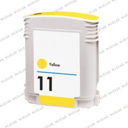 Cartouche compatible HP 11 (C4838A) - Jaune- 28ml