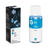 Bouteille d'encre d'origine HP 31 (1VU26AE) - Cyan - 70ml