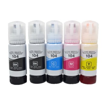 Lot de 5 Encres compatibles Epson 104 - 70ml