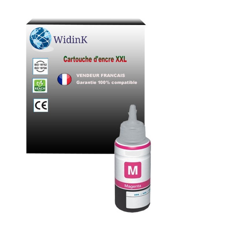 Recharge encre ccompatible Epson T6643 (C13T664340) -Magenta - 70ml