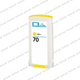 Cartouche compatible HP 70 (C9454A) - Jaune- 130ml