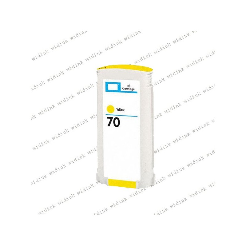 Cartouche compatible HP 70 (C9454A) - Jaune- 130ml