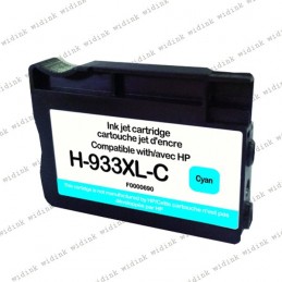 Cartouche compatible HP 933XL (CN054AE) - Cyan- 14ml