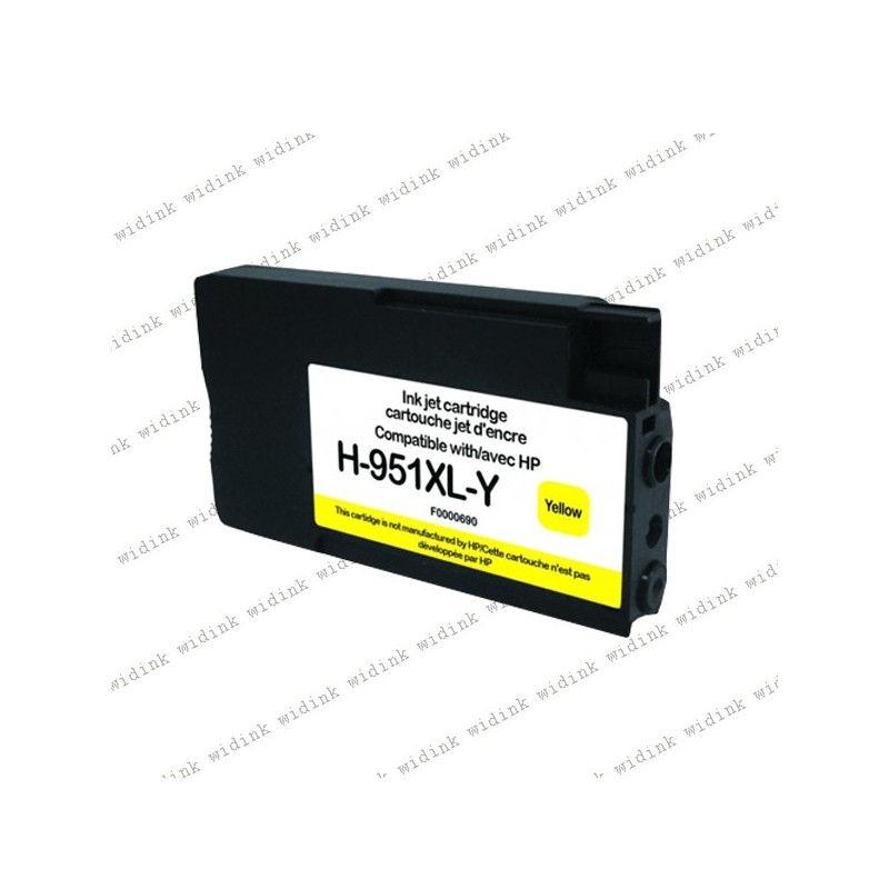 Cartouche compatible HP 951XL (CN048AE/CN052AE) - Jaune - 26ml