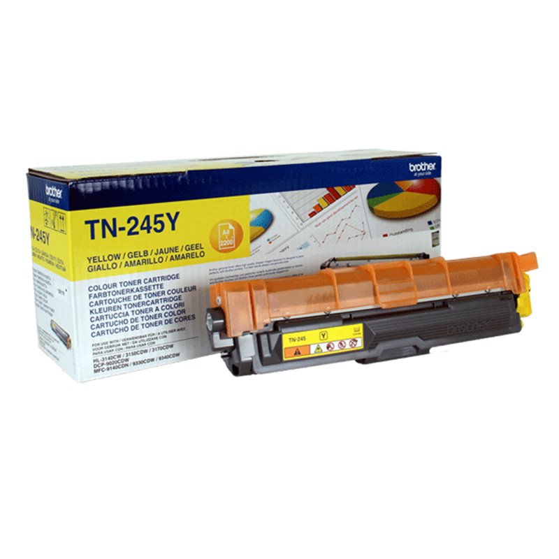 Original - Toner Brother TN245- Jaune - 2 200 pages