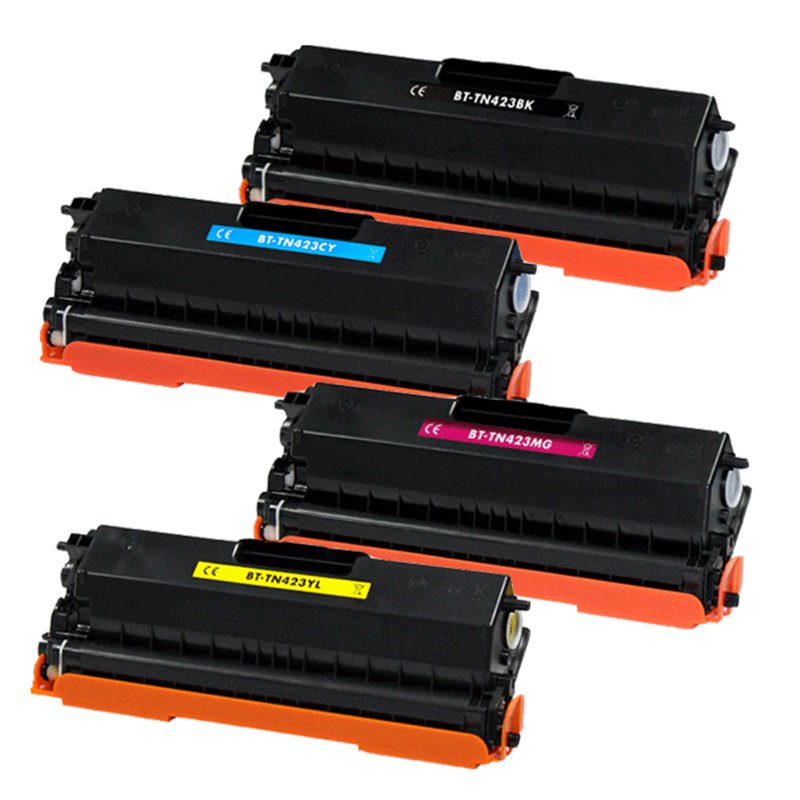 Lot de 4 Toners compatibles Brother TN421/ TN423/ TN426