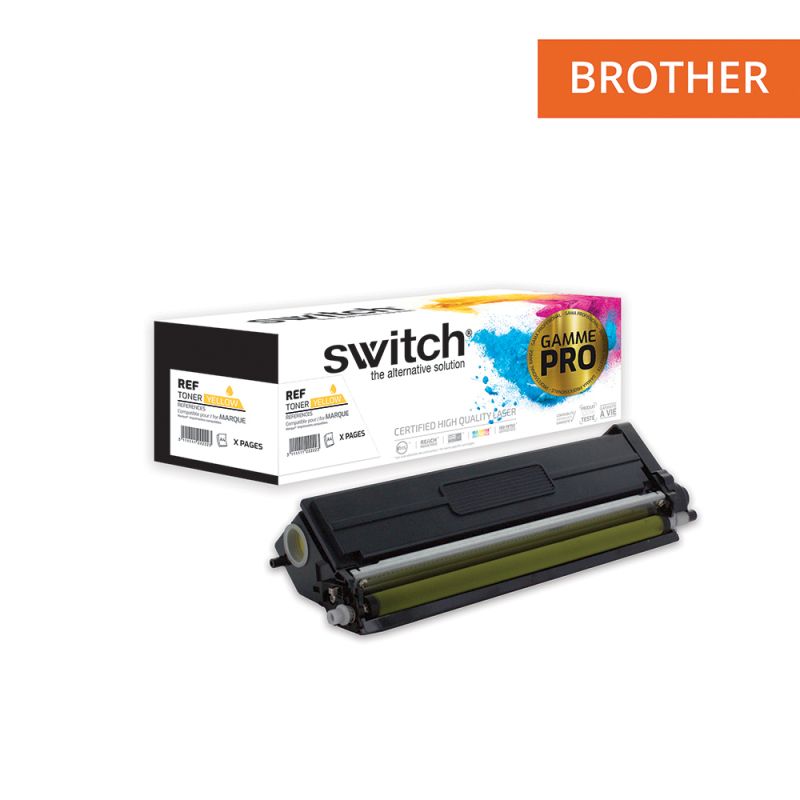 SWITCH - Toner compatible Brother TN421- Jaune