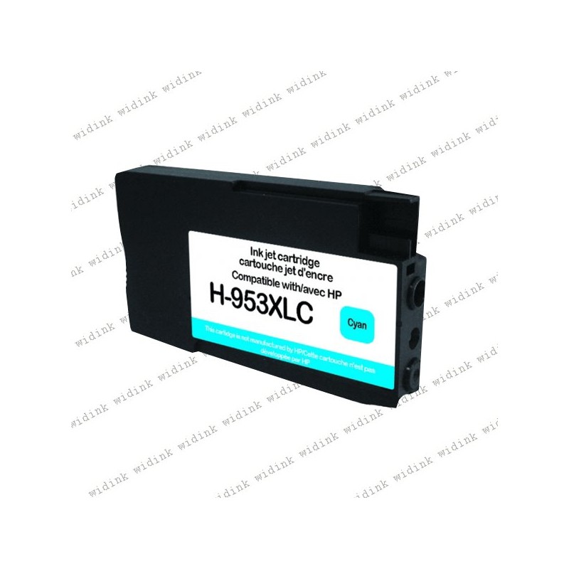 Cartouche compatible HP 953XL (F6U16AE/F6U12AE) - Cyan - 26ml