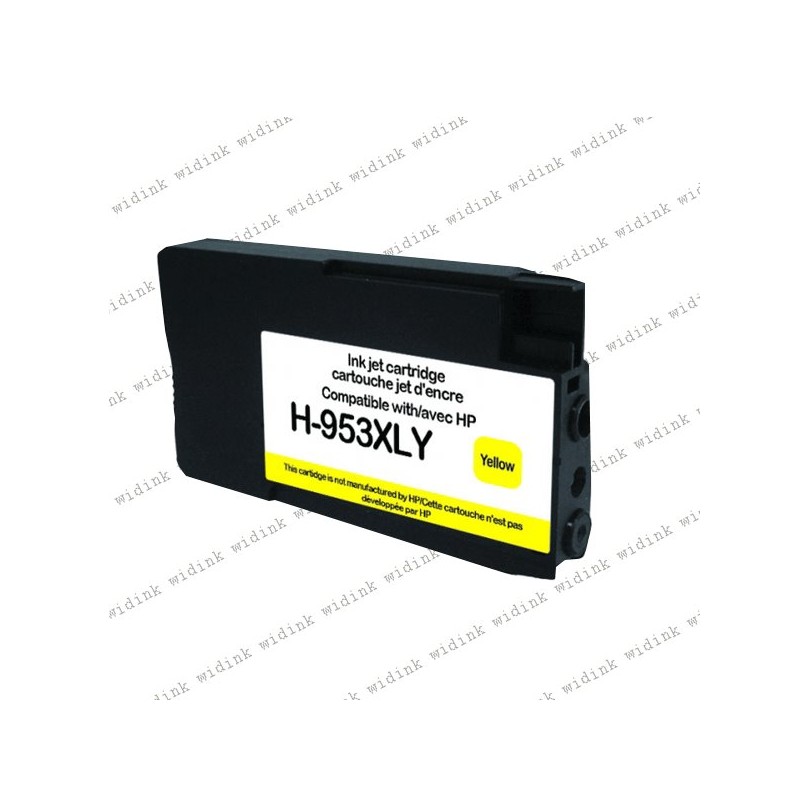 Cartouche compatible HP 953XL (F6U18AE/F6U14AE) - Jaune - 26ml