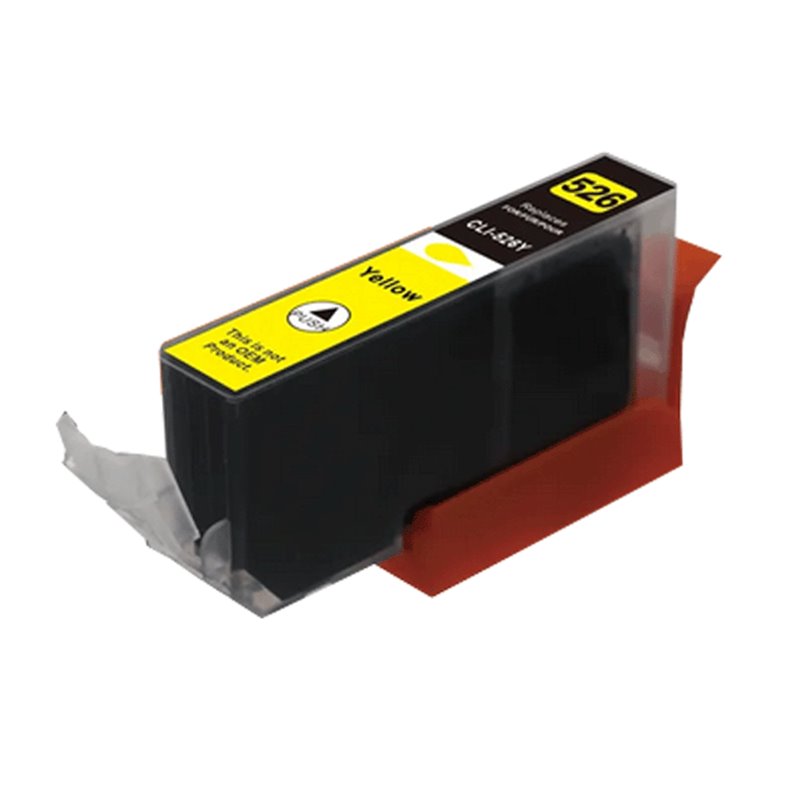 Cartouche compatible Canon CLI-526 Jaune (avec puce)