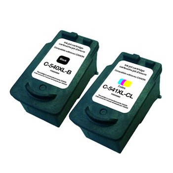 Lot de 2 Cartouches Compatibles Canon PG540/CL541 XL (avec puce)