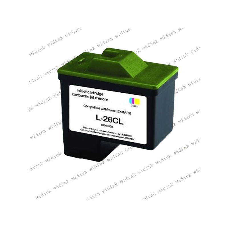 Cartouche compatible Lexmark 26/27 (10N0026E/10NX227E) - Couleur- 12ml