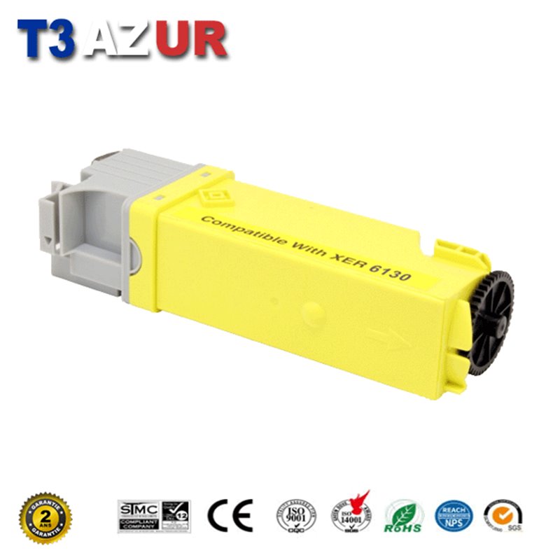 Toner compatible Xerox Phaser 6130 (106R01280)-Jaune -1 900 pages