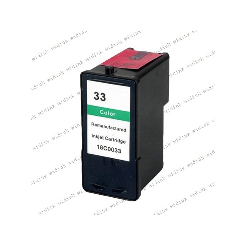 Cartouche compatible Lexmark 33 (18CX033E) - Couleur - 15ml