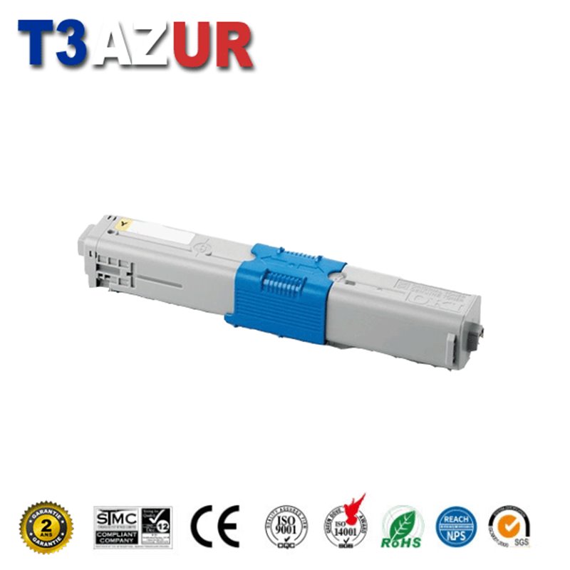 Toner compatible OKI C332DN/MC363DN/MD363DN (46508709/46508713)- Jaune -3 000 pages