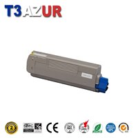 Toner compatible OKI C5850/C5950/MC560 (43865721) - Jaune -6 000 pages