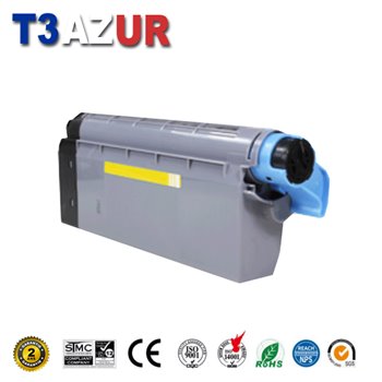 Toner compatible OKI C612 (46507505) - Jaune- 6 000 pages