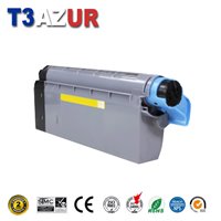 Toner compatible OKI C7100/C7300/C7350/C7500 (41963005) - Jaune -10 000 pages