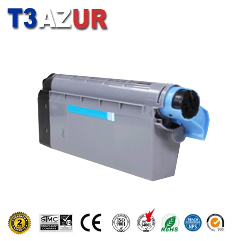 Toner compatible OKI C710/C711 (44318607) - Cyan- 11 500 pages