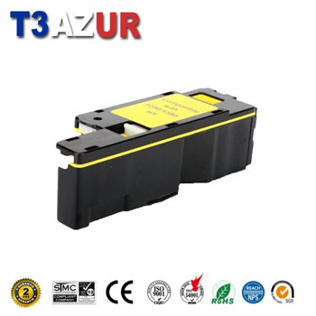 Toner compatible Dell 1250/1350/1355/C1760 (593-11143)- Jaune -1 400 pages