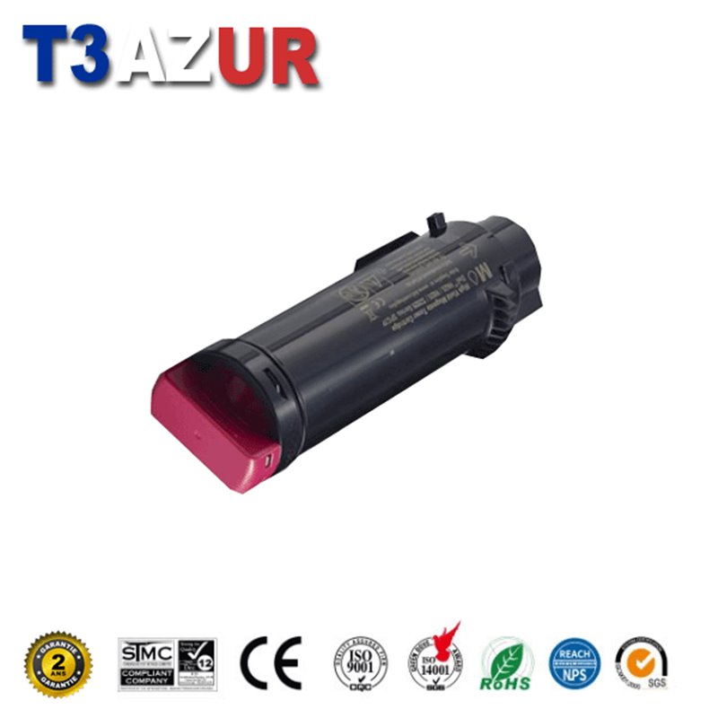 Toner compatible Dell H625CDW/ H825CDW/ S2825CDN (593-BBRV)- Magenta - 2 500 pages