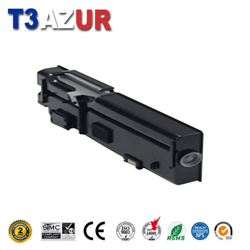 Toner compatible Dell C2660DN/C2665DNF (593-BBBU/67H2T/RD80W) - Noire - 6 000 pages