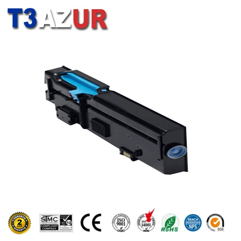 Toner compatible Dell C2660DN/C2665DNF (593-BBBT/488NH/TW3NN) - Cyan- 4 000 pages