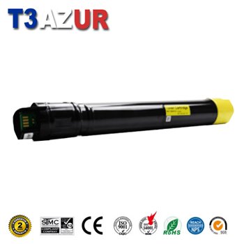 Toner compatible Dell C7765/C7765DN (593-BBCO/6YJGD) - Jaune - 15 000 pages