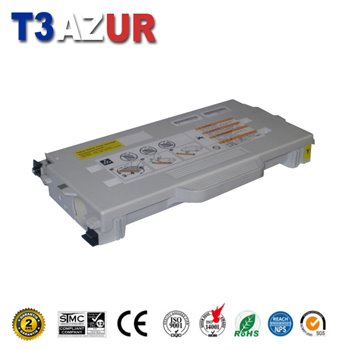 Toner Laser compatible avec Lexmark C510 (20K1402) Jaune - 6 500p