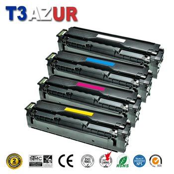 Lot de 4 Toners compatibles Samsung CLT-K505L, CLT-C505L, CLT-M505L, CLT-Y505L