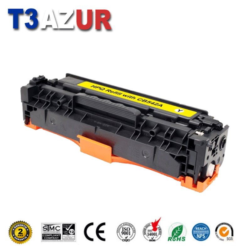 Toner compatible HP CB542A/CE322A/CF212A / Canon 716/731- Jaune -1 400 pages