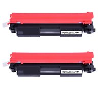 Lot de 2 Toners compatibles HP CF217A (17A) - 1 600 pages