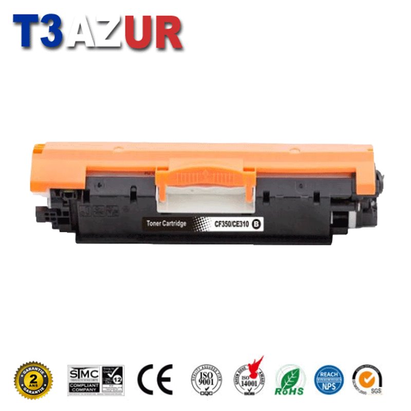 Toner compatible HP CF350A (130A) Noire - 1 300 pages