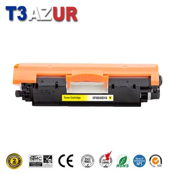 Toner compatible HP CF352A (130A - Jaune- 1 000 pages