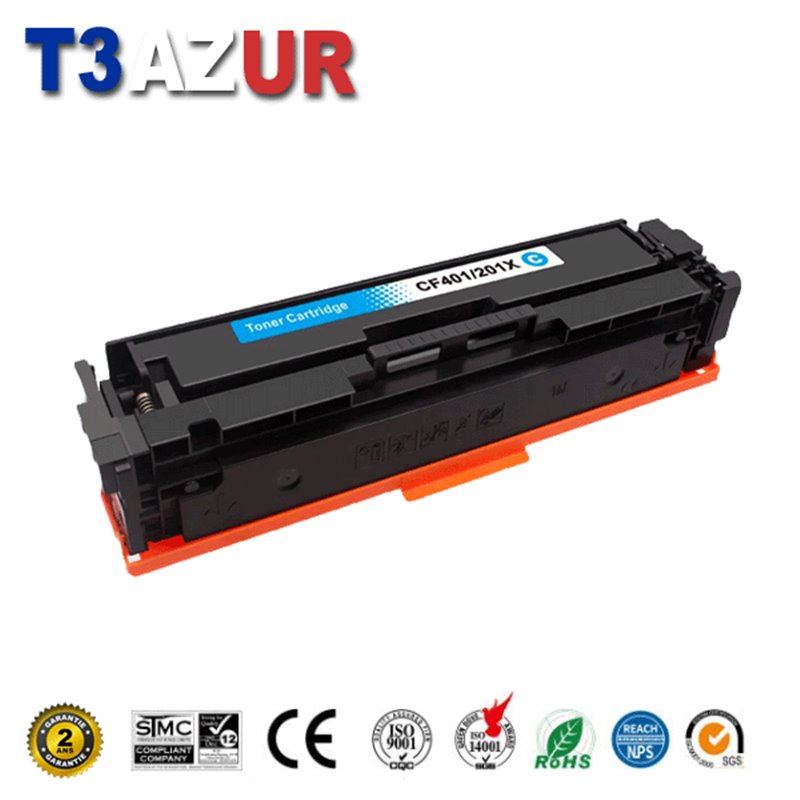 Toner compatible HP CF401X/CF401A (201X/201A)- Cyan- 2 300 pages