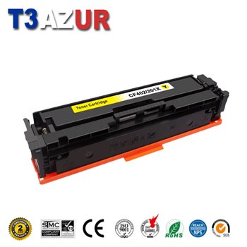 Toner compatible HP CF402X/CF402A (201X/201A)- Jaune -2 300 pages