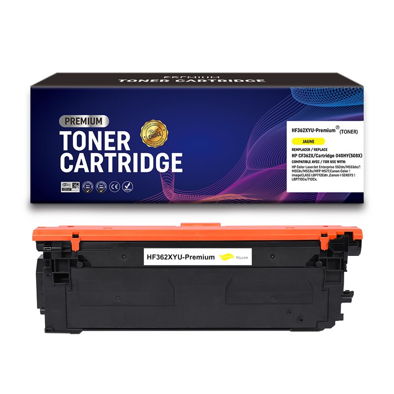 Premium Compatible - Toner compatible HP CF362X (508X) - Jaune- 9 500 pages