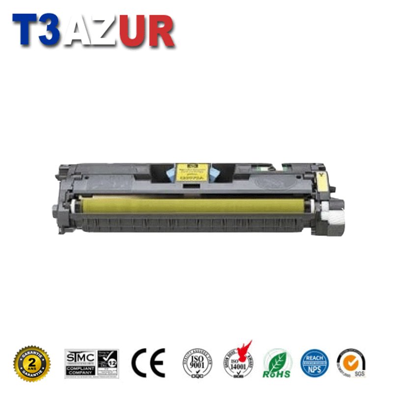 Toner compatible HP Q3962A/C9702A (122A/121A) / Canon 701 - Jaune - 4 000 pages