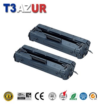 Lot de 2 Toners compatibles HP C4092A (92A) /Canon EP22 (1550A003) - 2 500 pages