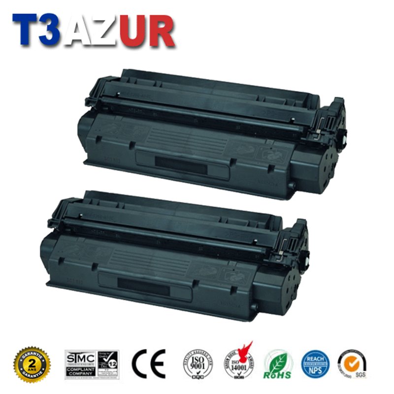 Lot de 2 Toners compatibles HP C7115A/ Q2613A/ Q2624A/Canon EP25 (5773A004) - 2 500 pages