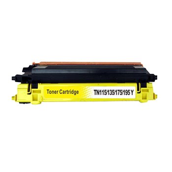 Toner compatible Brother TN130/TN135 - Jaune - 4 000 pages