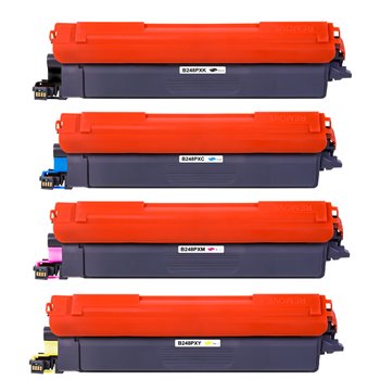 Lot de 4 Toners compatibles avec Brother TN248XL (1N+1C+1M+1J)