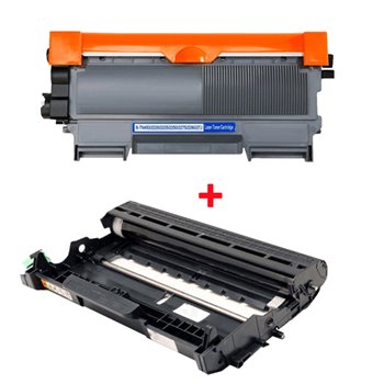 Toner + Tambour compatible Brother TN2220 + DR2200